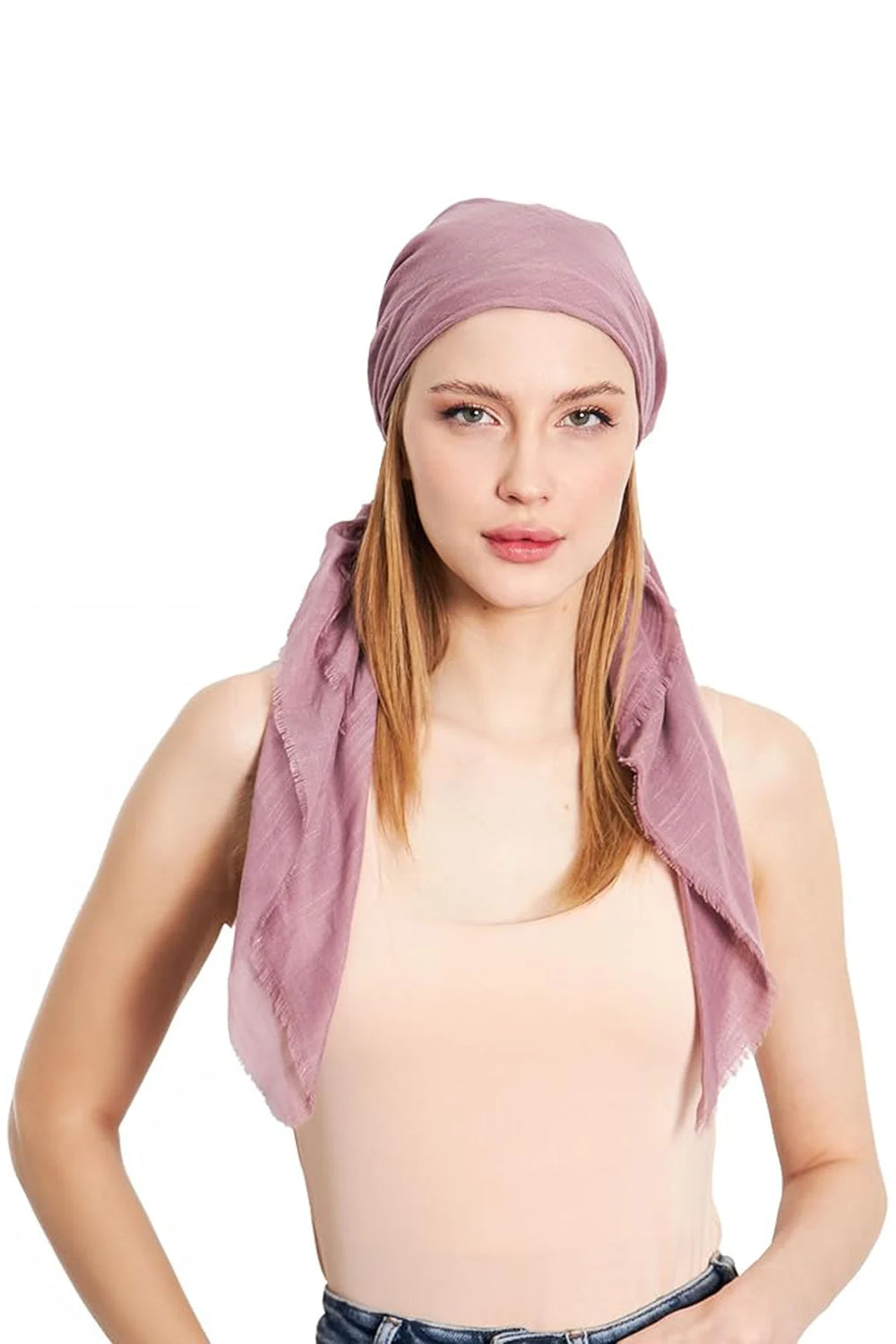 dscarf Headwear Pre Tied Head Scarves for Women Featuring | Soft Chemo Head Wear Headcover Ready Headwear