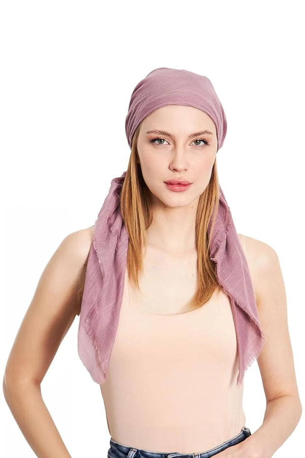 dscarf Headwear Pre Tied Head Scarves for Women Featuring | Soft Chemo Head Wear Headcover Ready Headwear