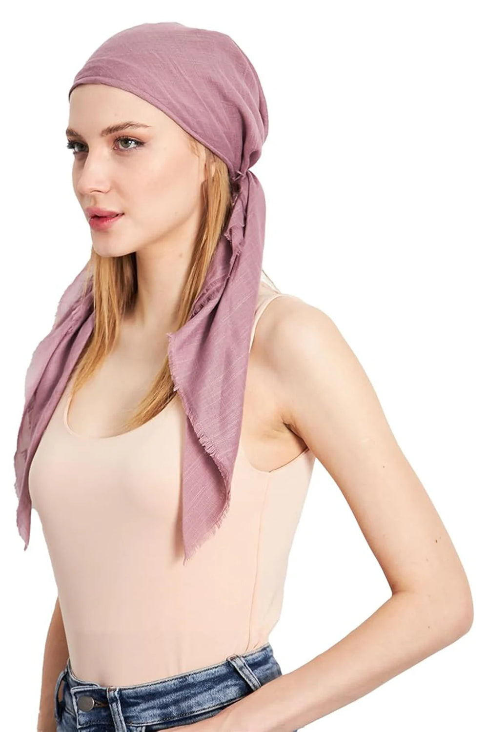 dscarf Headwear Pre Tied Head Scarves for Women Featuring | Soft Chemo Head Wear Headcover Ready Headwear