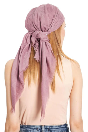 dscarf Headwear Pre Tied Head Scarves for Women Featuring | Soft Chemo Head Wear Headcover Ready Headwear