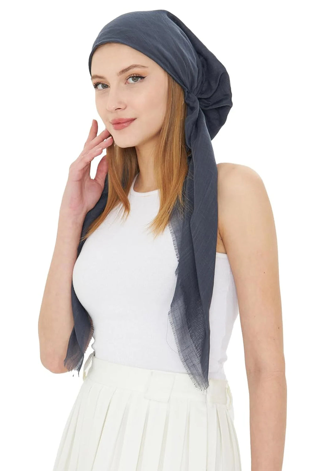 dscarf Headwear Pre Tied Head Scarves for Women Featuring | Soft Chemo Head Wear Headcover Ready Headwear
