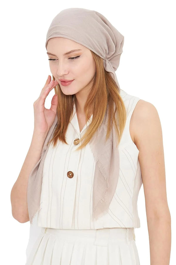 dscarf Headwear Pre Tied Head Scarves for Women Featuring | Soft Chemo Head Wear Headcover Ready Headwear