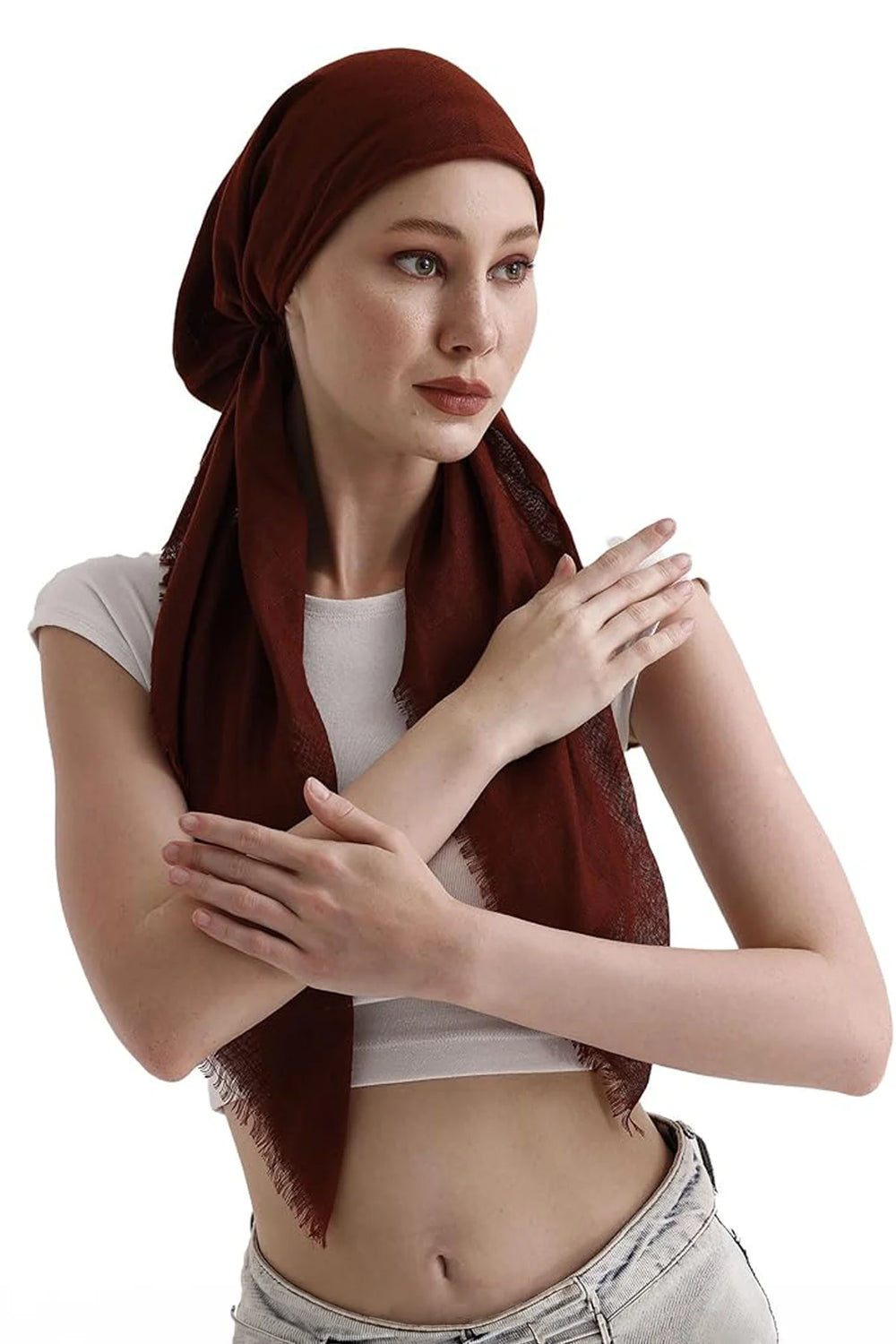 dscarf Headwear Pre Tied Head Scarves for Women Featuring | Soft Chemo Head Wear Headcover Ready Headwear