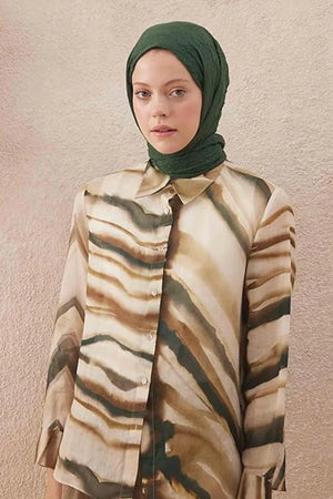 dscarf Wrinkle Long Scarf | Women Muslim Head Wraps Hijab | Soft Crinkle Scarf for Seasons | Solid Color Long Bambu Shawl