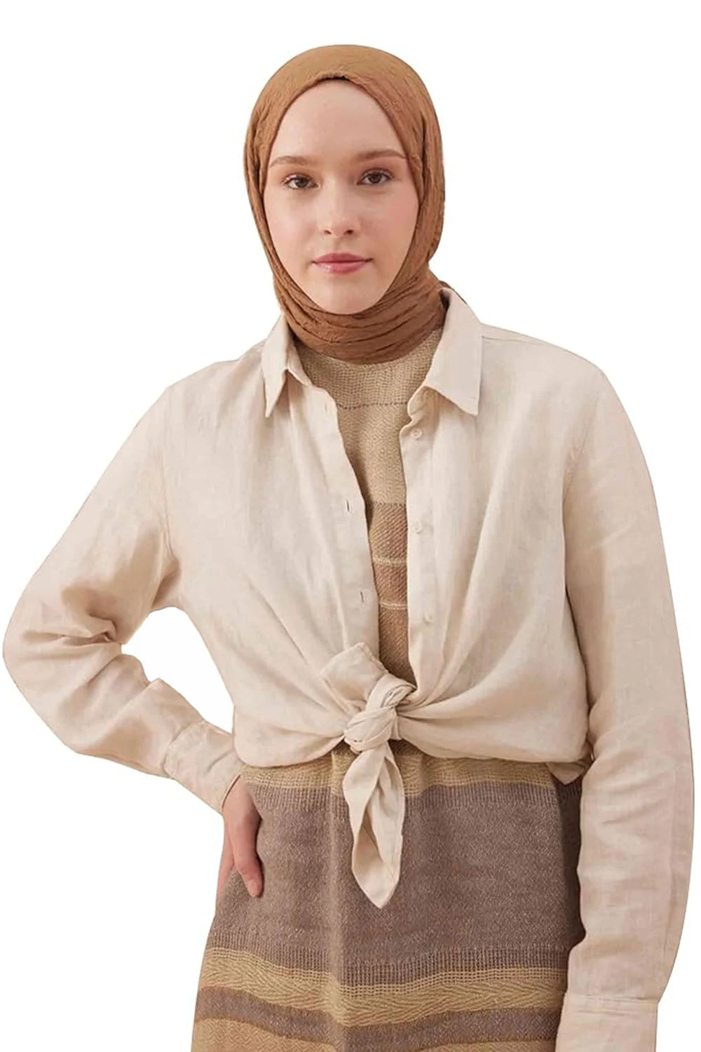 dscarf Wrinkle Long Scarf | Women Muslim Head Wraps Hijab | Soft Crinkle Scarf for Seasons | Solid Color Long Bambu Shawl