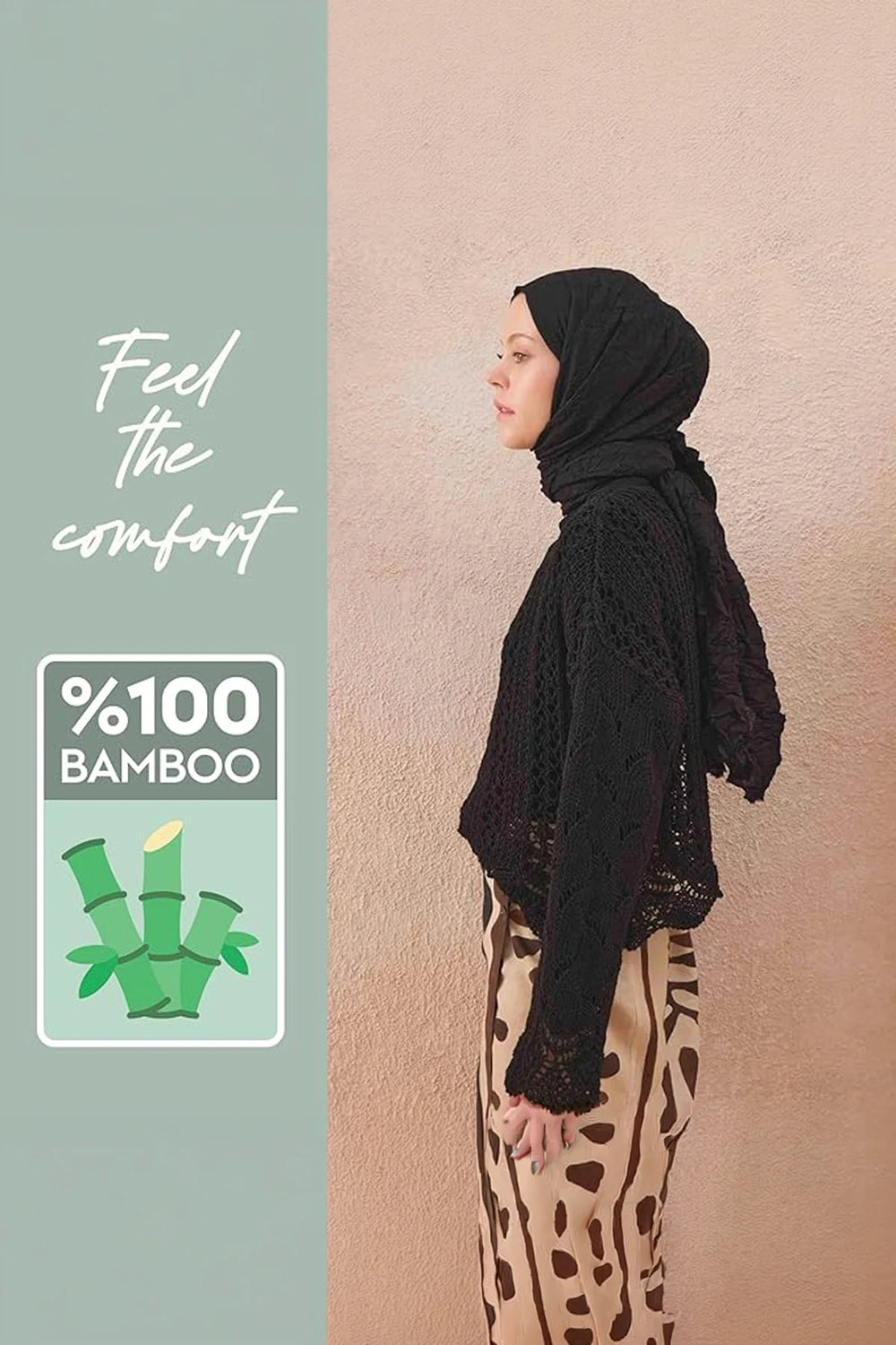 dscarf Wrinkle Long Scarf | Women Muslim Head Wraps Hijab | Soft Crinkle Scarf for Seasons | Solid Color Long Bambu Shawl